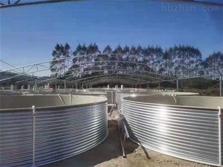 高密度水产养殖中心安装圆形拼接鱼池